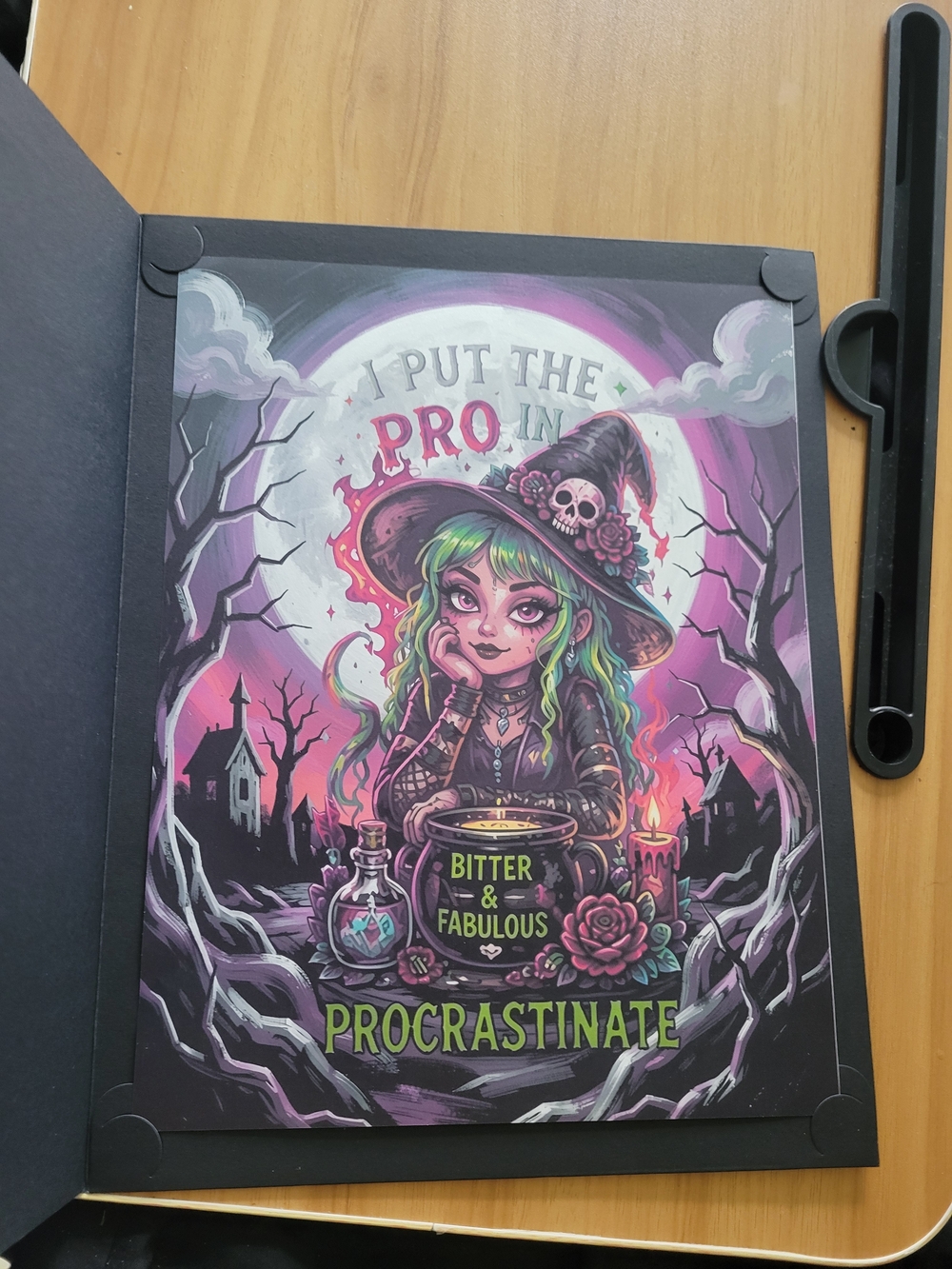 👻BUY 1 GET 1 FREE👻 Bitter & Fabulous Witch Art Print - Wall Art